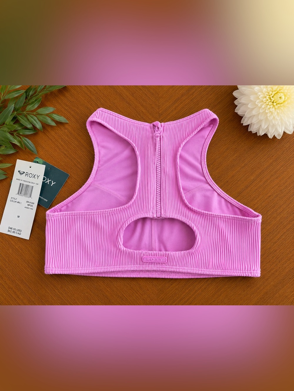 NWT Roxy Active Ribbed Racerback Bikini Set -Read Description! - Picture 4 of 8